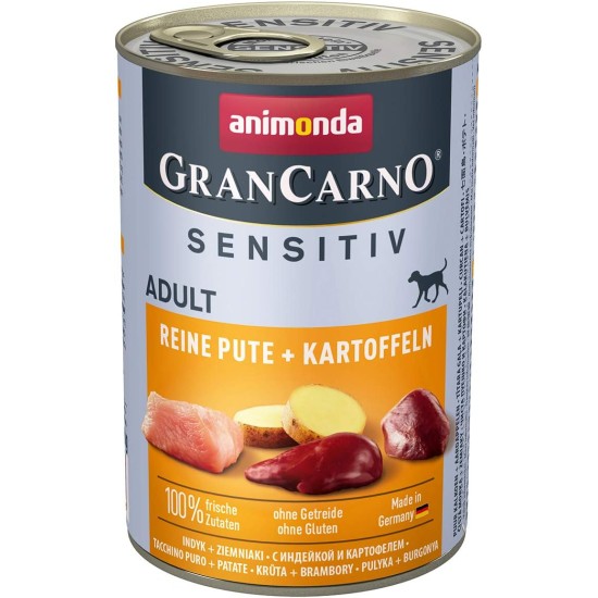 GranCarno animonda Dog Wet Food Superfoods Variation (6 x 400 g), Dog Food Wet without Grain and Sugar for Adult Dogs, with Fresh Meat Ingredients GranCarno animonda Dog Wet Food Superfoods Variation (6 x 400 g), Dog Food Wet without Grain and Sugar for Adult Dogs, with Fresh Meat Ingredients