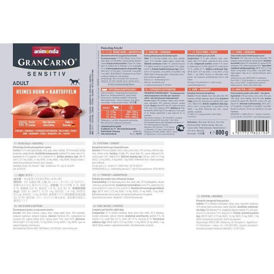 GranCarno animonda Dog Wet Food Superfoods Variation (6 x 400 g), Dog Food Wet without Grain and Sugar for Adult Dogs, with Fresh Meat Ingredients GranCarno animonda Dog Wet Food Superfoods Variation (6 x 400 g), Dog Food Wet without Grain and Sugar for Adult Dogs, with Fresh Meat Ingredients