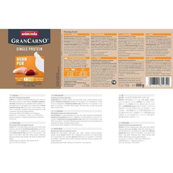 GranCarno animonda Dog Wet Food Superfoods Variation (6 x 400 g), Dog Food Wet without Grain and Sugar for Adult Dogs, with Fresh Meat Ingredients GranCarno animonda Dog Wet Food Superfoods Variation (6 x 400 g), Dog Food Wet without Grain and Sugar for Adult Dogs, with Fresh Meat Ingredients