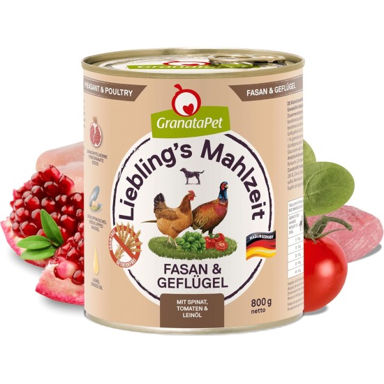 GranataPet Liebling's Mahlzeit Lamb & Potato Wet Dog Food without Grain & Sugar Supplements, Complete Food, 6 x 800 g GranataPet Liebling's Mahlzeit Lamb & Potato Wet Dog Food without Grain & Sugar Supplements, Complete Food, 6 x 800 g