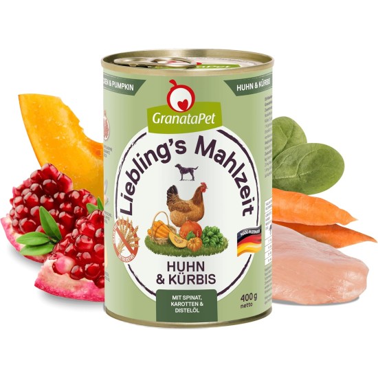 GranataPet Liebling's Mahlzeit Lamb & Potato Wet Dog Food without Grain & Sugar Supplements, Complete Food, 6 x 800 g GranataPet Liebling's Mahlzeit Lamb & Potato Wet Dog Food without Grain & Sugar Supplements, Complete Food, 6 x 800 g