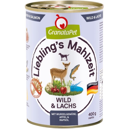 GranataPet Liebling's Mahlzeit Lamb & Potato Wet Dog Food without Grain & Sugar Supplements, Complete Food, 6 x 800 g GranataPet Liebling's Mahlzeit Lamb & Potato Wet Dog Food without Grain & Sugar Supplements, Complete Food, 6 x 800 g