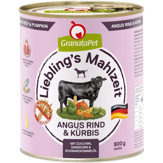 GranataPet Liebling's Mahlzeit Lamb & Potato Wet Dog Food without Grain & Sugar Supplements, Complete Food, 6 x 800 g GranataPet Liebling's Mahlzeit Lamb & Potato Wet Dog Food without Grain & Sugar Supplements, Complete Food, 6 x 800 g