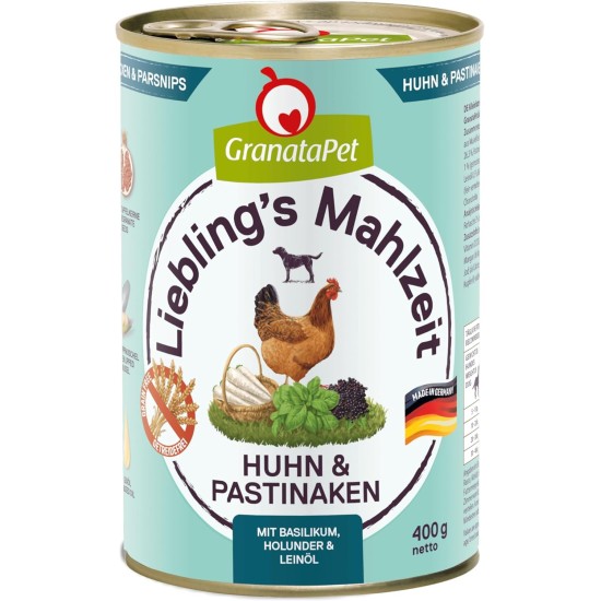 GranataPet Liebling's Mahlzeit Lamb & Potato Wet Dog Food without Grain & Sugar Supplements, Complete Food, 6 x 800 g GranataPet Liebling's Mahlzeit Lamb & Potato Wet Dog Food without Grain & Sugar Supplements, Complete Food, 6 x 800 g