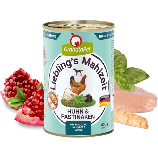 GranataPet Liebling's Mahlzeit Lamb & Potato Wet Dog Food without Grain & Sugar Supplements, Complete Food, 6 x 800 g GranataPet Liebling's Mahlzeit Lamb & Potato Wet Dog Food without Grain & Sugar Supplements, Complete Food, 6 x 800 g