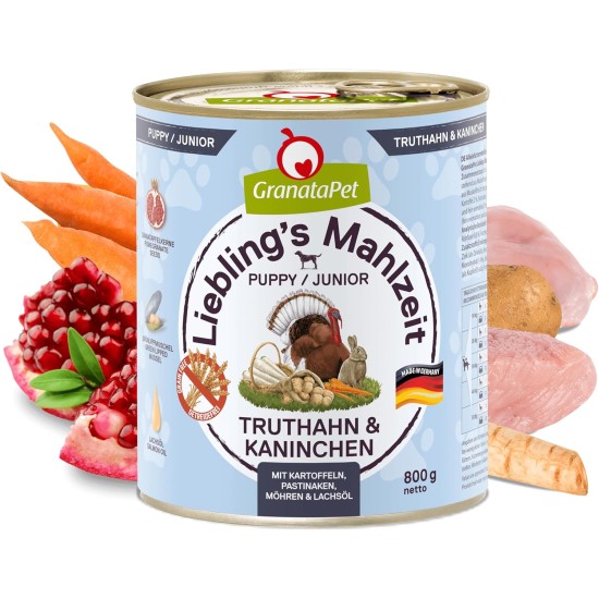 GranataPet Liebling's Mahlzeit Lamb & Potato Wet Dog Food without Grain & Sugar Supplements, Complete Food, 6 x 800 g GranataPet Liebling's Mahlzeit Lamb & Potato Wet Dog Food without Grain & Sugar Supplements, Complete Food, 6 x 800 g