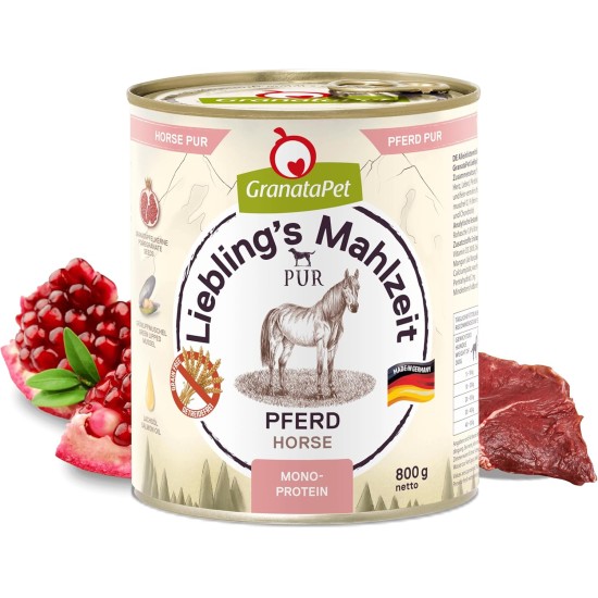 GranataPet Liebling's Mahlzeit Lamb & Potato Wet Dog Food without Grain & Sugar Supplements, Complete Food, 6 x 800 g GranataPet Liebling's Mahlzeit Lamb & Potato Wet Dog Food without Grain & Sugar Supplements, Complete Food, 6 x 800 g