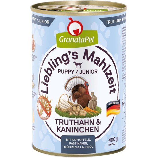 GranataPet Liebling's Mahlzeit Lamb & Potato Wet Dog Food without Grain & Sugar Supplements, Complete Food, 6 x 800 g GranataPet Liebling's Mahlzeit Lamb & Potato Wet Dog Food without Grain & Sugar Supplements, Complete Food, 6 x 800 g
