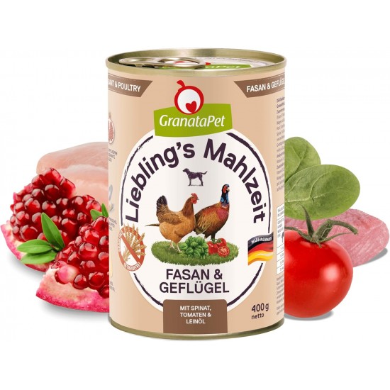 GranataPet Liebling's Mahlzeit Lamb & Potato Wet Dog Food without Grain & Sugar Supplements, Complete Food, 6 x 800 g GranataPet Liebling's Mahlzeit Lamb & Potato Wet Dog Food without Grain & Sugar Supplements, Complete Food, 6 x 800 g
