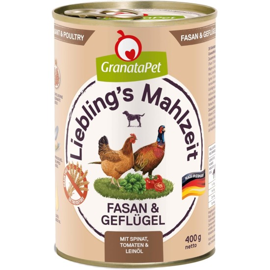 GranataPet Liebling's Mahlzeit Lamb & Potato Wet Dog Food without Grain & Sugar Supplements, Complete Food, 6 x 800 g GranataPet Liebling's Mahlzeit Lamb & Potato Wet Dog Food without Grain & Sugar Supplements, Complete Food, 6 x 800 g