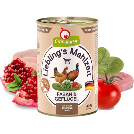 GranataPet Liebling's Mahlzeit Lamb & Potato Wet Dog Food without Grain & Sugar Supplements, Complete Food, 6 x 800 g GranataPet Liebling's Mahlzeit Lamb & Potato Wet Dog Food without Grain & Sugar Supplements, Complete Food, 6 x 800 g