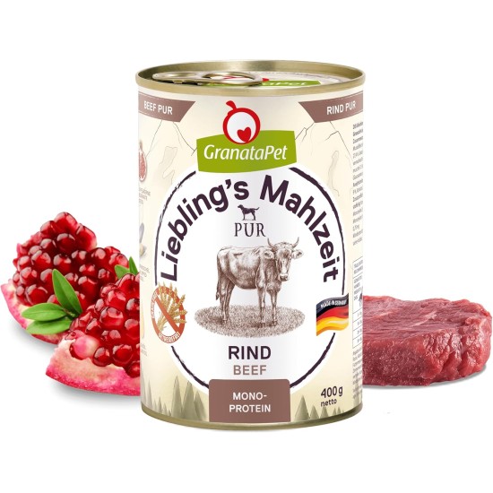 GranataPet Liebling's Mahlzeit Lamb & Potato Wet Dog Food without Grain & Sugar Supplements, Complete Food, 6 x 800 g GranataPet Liebling's Mahlzeit Lamb & Potato Wet Dog Food without Grain & Sugar Supplements, Complete Food, 6 x 800 g
