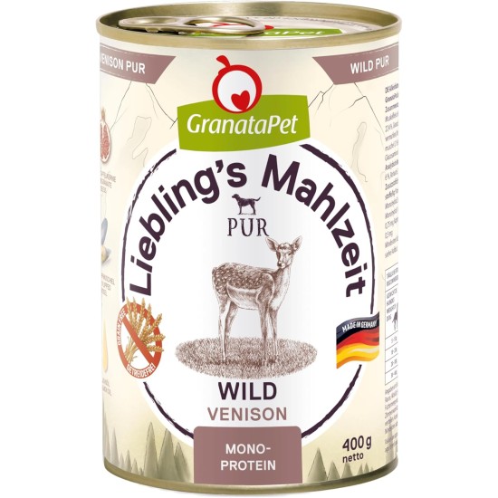 GranataPet Liebling's Mahlzeit Lamb & Potato Wet Dog Food without Grain & Sugar Supplements, Complete Food, 6 x 800 g GranataPet Liebling's Mahlzeit Lamb & Potato Wet Dog Food without Grain & Sugar Supplements, Complete Food, 6 x 800 g