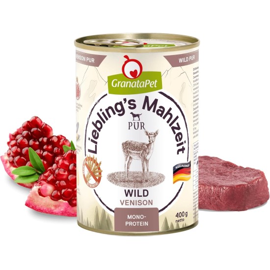GranataPet Liebling's Mahlzeit Lamb & Potato Wet Dog Food without Grain & Sugar Supplements, Complete Food, 6 x 800 g GranataPet Liebling's Mahlzeit Lamb & Potato Wet Dog Food without Grain & Sugar Supplements, Complete Food, 6 x 800 g
