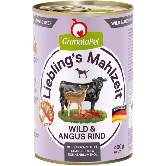 GranataPet Liebling's Mahlzeit Lamb & Potato Wet Dog Food without Grain & Sugar Supplements, Complete Food, 6 x 800 g GranataPet Liebling's Mahlzeit Lamb & Potato Wet Dog Food without Grain & Sugar Supplements, Complete Food, 6 x 800 g