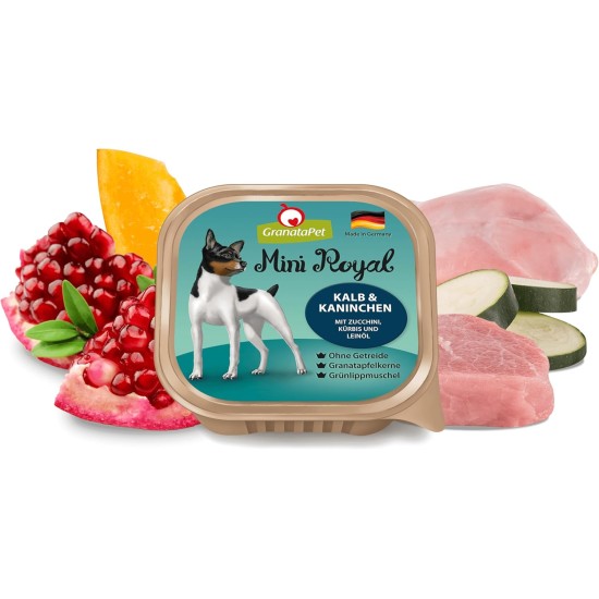 GranataPet Mini Royal Duck & Goose, Wet Food for Dogs, Dog Food without Grain & No Added Sugar, Complete Food for Adult Dogs, 11 x 150 g GranataPet Mini Royal Duck & Goose, Wet Food for Dogs, Dog Food without Grain & No Added Sugar, Complete Food for Adult Dogs, 11 x 150 g