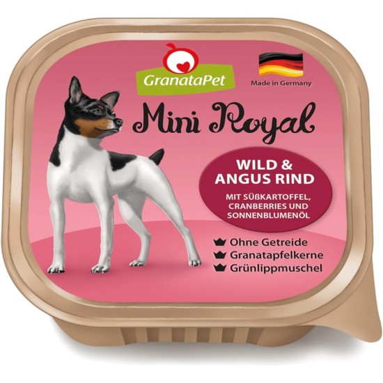 GranataPet Mini Royal Duck & Goose, Wet Food for Dogs, Dog Food without Grain & No Added Sugar, Complete Food for Adult Dogs, 11 x 150 g GranataPet Mini Royal Duck & Goose, Wet Food for Dogs, Dog Food without Grain & No Added Sugar, Complete Food for Adult Dogs, 11 x 150 g