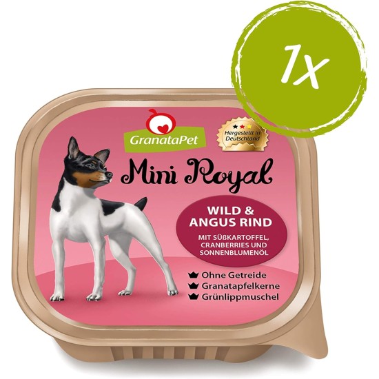 GranataPet Mini Royal Duck & Goose, Wet Food for Dogs, Dog Food without Grain & No Added Sugar, Complete Food for Adult Dogs, 11 x 150 g GranataPet Mini Royal Duck & Goose, Wet Food for Dogs, Dog Food without Grain & No Added Sugar, Complete Food for Adult Dogs, 11 x 150 g