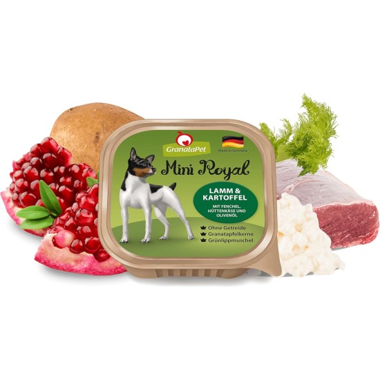 GranataPet Mini Royal Duck & Goose, Wet Food for Dogs, Dog Food without Grain & No Added Sugar, Complete Food for Adult Dogs, 11 x 150 g GranataPet Mini Royal Duck & Goose, Wet Food for Dogs, Dog Food without Grain & No Added Sugar, Complete Food for Adult Dogs, 11 x 150 g