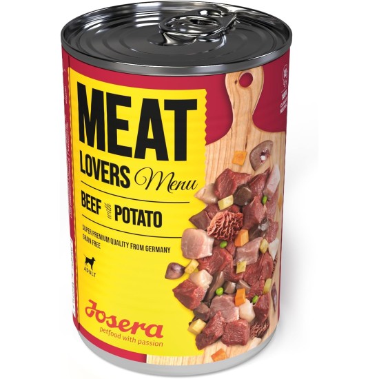JOSERA Meat Lovers Menu Chicken with Carrot (6 x 800 g) | Adult | Premium Wet Food for Adult Dogs | Chicken with Carrot - with Lots of Meat (65%) | Wheat Free | Wet Dog Food | Pack of 6 JOSERA Meat Lovers Menu Chicken with Carrot (6 x 800 g) | Adult | Premium Wet Food for Adult Dogs | Chicken with Carrot - with Lots of Meat (65%) | Wheat Free | Wet Dog Food | Pack of 6