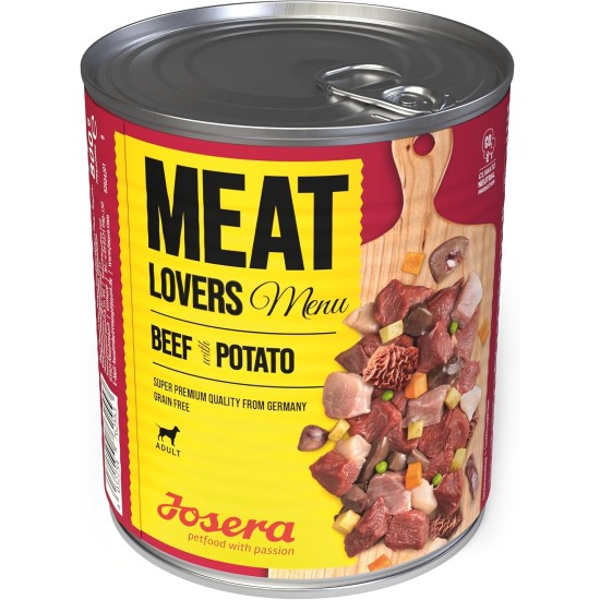 Josera Meat Lovers Menu Multipack Wet Food for Dogs High Meat Content Grain Free Complete Food 6 x 400 g Josera Meat Lovers Menu Multipack Wet Food for Dogs High Meat Content Grain Free Complete Food 6 x 400 g