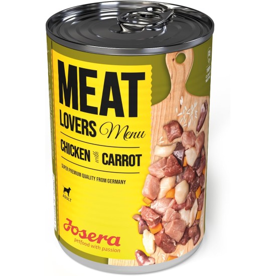Josera Meat Lovers Menu Multipack Wet Food for Dogs High Meat Content Grain Free Complete Food 6 x 400 g Josera Meat Lovers Menu Multipack Wet Food for Dogs High Meat Content Grain Free Complete Food 6 x 400 g