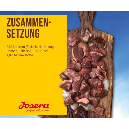 Josera Meat Lovers Pure Chicken Wet Food for Dogs High Meat Content Grain Free Delicious Chicken Complete Food 6 x 400 g Josera Meat Lovers Pure Chicken Wet Food for Dogs High Meat Content Grain Free Delicious Chicken Complete Food 6 x 400 g