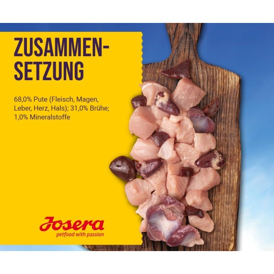 Josera Meat Lovers Pure Chicken Wet Food for Dogs High Meat Content Grain Free Delicious Chicken Complete Food 6 x 400 g Josera Meat Lovers Pure Chicken Wet Food for Dogs High Meat Content Grain Free Delicious Chicken Complete Food 6 x 400 g