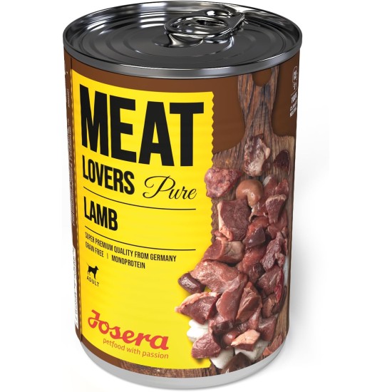 Josera Meat Lovers Pure Chicken Wet Food for Dogs High Meat Content Grain Free Delicious Chicken Complete Food 6 x 400 g Josera Meat Lovers Pure Chicken Wet Food for Dogs High Meat Content Grain Free Delicious Chicken Complete Food 6 x 400 g