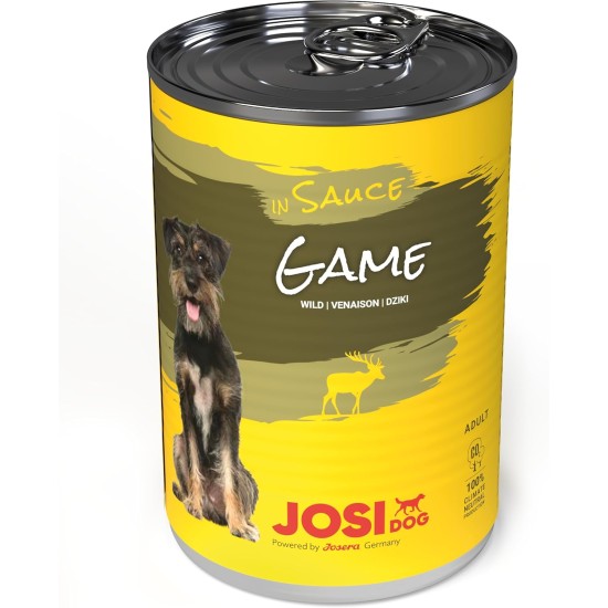 JosiDog Chicken in Sauce (12 x 415 g) | Adult | Premium Wet Food for Adult Dogs | with Chicken in Sauce with Vitamin D3 & E | Powered by Josera | Wet Dog Food | Complete Food | Pack of 12 JosiDog Chicken in Sauce (12 x 415 g) | Adult | Premium Wet Food for Adult Dogs | with Chicken in Sauce with Vitamin D3 & E | Powered by Josera | Wet Dog Food | Complete Food | Pack of 12