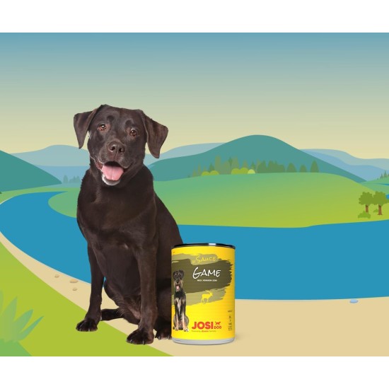 JosiDog Chicken in Sauce (12 x 415 g) | Adult | Premium Wet Food for Adult Dogs | with Chicken in Sauce with Vitamin D3 & E | Powered by Josera | Wet Dog Food | Complete Food | Pack of 12 JosiDog Chicken in Sauce (12 x 415 g) | Adult | Premium Wet Food for Adult Dogs | with Chicken in Sauce with Vitamin D3 & E | Powered by Josera | Wet Dog Food | Complete Food | Pack of 12