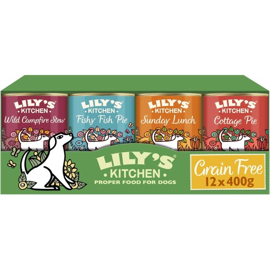 Lily's Kitchen - Wet Dog Food for Adult Dogs 6 Bowls (6 x 150 g) - Classic Dinner Multipack Lily's Kitchen - Wet Dog Food for Adult Dogs 6 Bowls (6 x 150 g) - Classic Dinner Multipack
