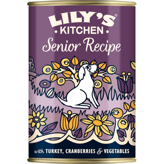 Lily's Kitchen Adult 8+ Senior Recipe Complete Wet Dog Food (6 x 400 g) Lily's Kitchen Adult 8+ Senior Recipe Complete Wet Dog Food (6 x 400 g)