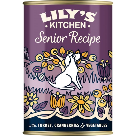 Lily's Kitchen Adult 8+ Senior Recipe Complete Wet Dog Food (6 x 400 g) Lily's Kitchen Adult 8+ Senior Recipe Complete Wet Dog Food (6 x 400 g)