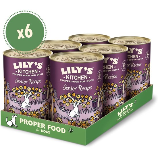 Lily's Kitchen Adult 8+ Senior Recipe Complete Wet Dog Food (6 x 400 g) Lily's Kitchen Adult 8+ Senior Recipe Complete Wet Dog Food (6 x 400 g)