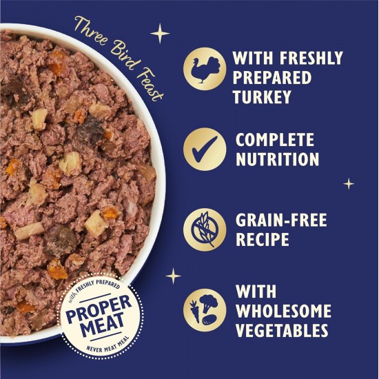 Lily's Kitchen Wet Food for Adult Dogs with Natural Ingredients - Tin - Feast with Three Types of Poultry for Small, Medium and Large Dogs 6 x 400 g Lily's Kitchen Wet Food for Adult Dogs with Natural Ingredients - Tin - Feast with Three Types of Poultry for Small, Medium and Large Dogs 6 x 400 g