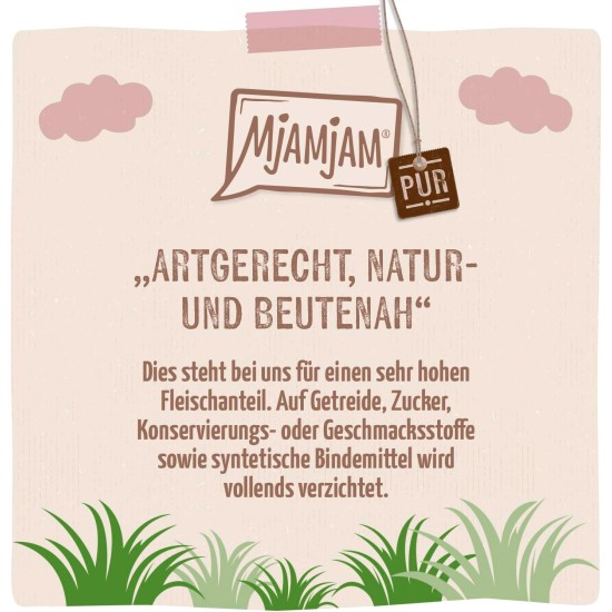 MjAMjAM - Premium Wet Food for Dogs - Mix Pack I - Chicken & Duck, Beef, Turkey, Pack of 6 (6 x 200 g), Natural with Extra Meat MjAMjAM - Premium Wet Food for Dogs - Mix Pack I - Chicken & Duck, Beef, Turkey, Pack of 6 (6 x 200 g), Natural with Extra Meat