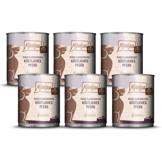 MjAMjAM - Premium Wet Food for Dogs - Mix Pack I - Chicken & Duck, Beef, Turkey, Pack of 6 (6 x 200 g), Natural with Extra Meat MjAMjAM - Premium Wet Food for Dogs - Mix Pack I - Chicken & Duck, Beef, Turkey, Pack of 6 (6 x 200 g), Natural with Extra Meat