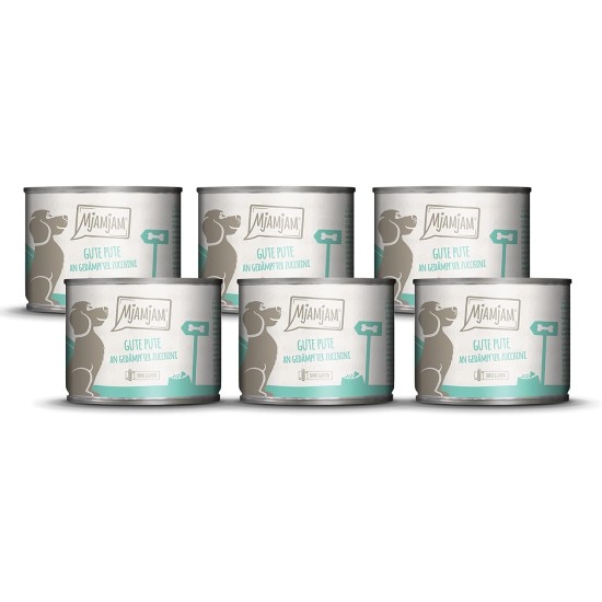 MjAMjAM - Premium Wet Food for Dogs - Pure Meat Enjoyment - Delicious Pure Horse, Pack of 6 (6 x 800 g), Grain-Free with Extra Meat MjAMjAM - Premium Wet Food for Dogs - Pure Meat Enjoyment - Delicious Pure Horse, Pack of 6 (6 x 800 g), Grain-Free with Extra Meat