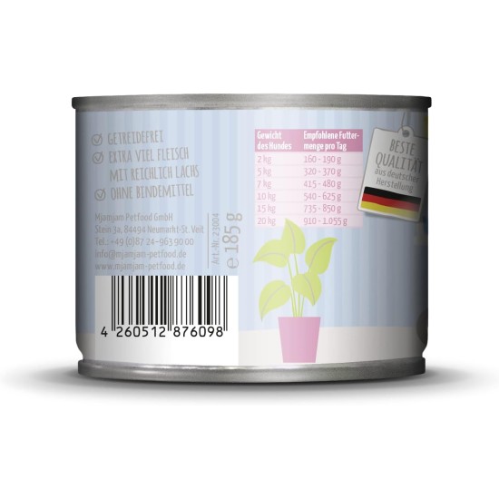 MjAMjAM - Premium Wet Food for Dogs - Pure Meat Enjoyment - Delicious Pure Horse, Pack of 6 (6 x 800 g), Grain-Free with Extra Meat MjAMjAM - Premium Wet Food for Dogs - Pure Meat Enjoyment - Delicious Pure Horse, Pack of 6 (6 x 800 g), Grain-Free with Extra Meat