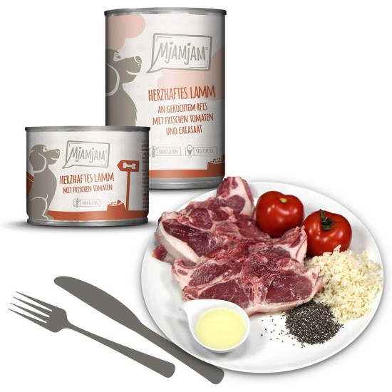 MjAMjAM - Premium Wet Food for Dogs - Pure Meat Enjoyment - Delicious Pure Horse, Pack of 6 (6 x 800 g), Grain-Free with Extra Meat MjAMjAM - Premium Wet Food for Dogs - Pure Meat Enjoyment - Delicious Pure Horse, Pack of 6 (6 x 800 g), Grain-Free with Extra Meat