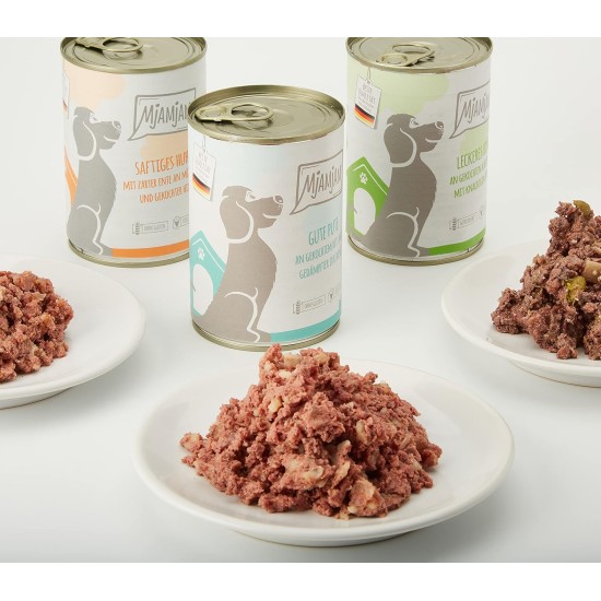 MjAMjAM - Premium Wet Food for Dogs - Pure Meat Enjoyment - Delicious Pure Horse, Pack of 6 (6 x 800 g), Grain-Free with Extra Meat MjAMjAM - Premium Wet Food for Dogs - Pure Meat Enjoyment - Delicious Pure Horse, Pack of 6 (6 x 800 g), Grain-Free with Extra Meat