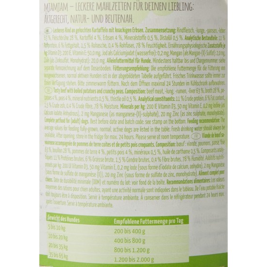 MjAMjAM - Premium Wet Food for Dogs - Pure Meat Enjoyment - Delicious Pure Horse, Pack of 6 (6 x 800 g), Grain-Free with Extra Meat MjAMjAM - Premium Wet Food for Dogs - Pure Meat Enjoyment - Delicious Pure Horse, Pack of 6 (6 x 800 g), Grain-Free with Extra Meat