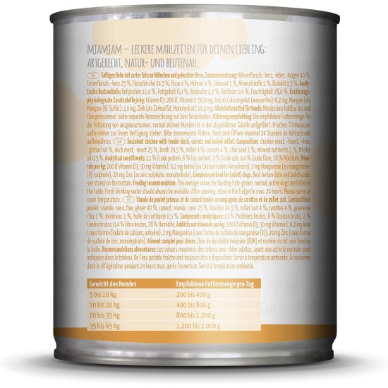 MjAMjAM - Premium Wet Food for Dogs - Pure Meat Enjoyment - Delicious Pure Horse, Pack of 6 (6 x 800 g), Grain-Free with Extra Meat MjAMjAM - Premium Wet Food for Dogs - Pure Meat Enjoyment - Delicious Pure Horse, Pack of 6 (6 x 800 g), Grain-Free with Extra Meat
