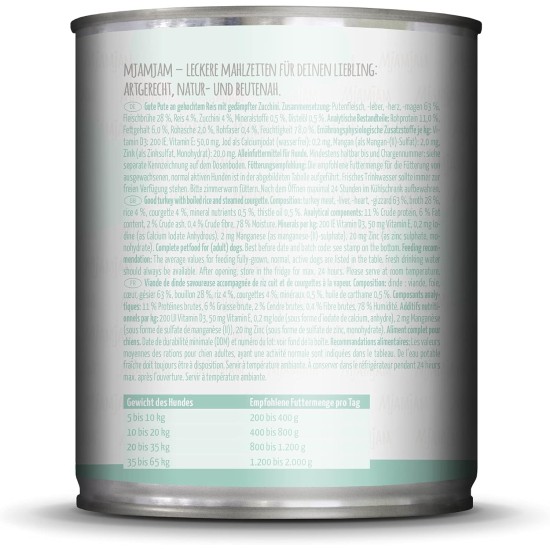 MjAMjAM - Premium Wet Food for Dogs - Pure Meat Enjoyment - Delicious Pure Horse, Pack of 6 (6 x 800 g), Grain-Free with Extra Meat MjAMjAM - Premium Wet Food for Dogs - Pure Meat Enjoyment - Delicious Pure Horse, Pack of 6 (6 x 800 g), Grain-Free with Extra Meat
