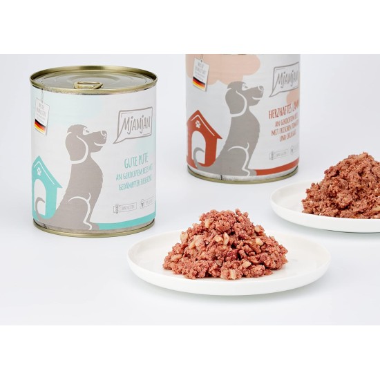 MjAMjAM - Premium Wet Food for Dogs - Pure Meat Enjoyment - Delicious Pure Horse, Pack of 6 (6 x 800 g), Grain-Free with Extra Meat MjAMjAM - Premium Wet Food for Dogs - Pure Meat Enjoyment - Delicious Pure Horse, Pack of 6 (6 x 800 g), Grain-Free with Extra Meat