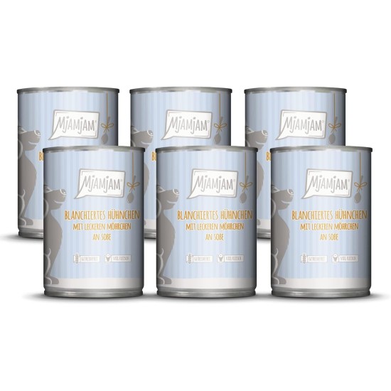 MjAMjAM - Premium Wet Food for Dogs - Pure Meat Enjoyment - Delicious Pure Horse, Pack of 6 (6 x 800 g), Grain-Free with Extra Meat MjAMjAM - Premium Wet Food for Dogs - Pure Meat Enjoyment - Delicious Pure Horse, Pack of 6 (6 x 800 g), Grain-Free with Extra Meat