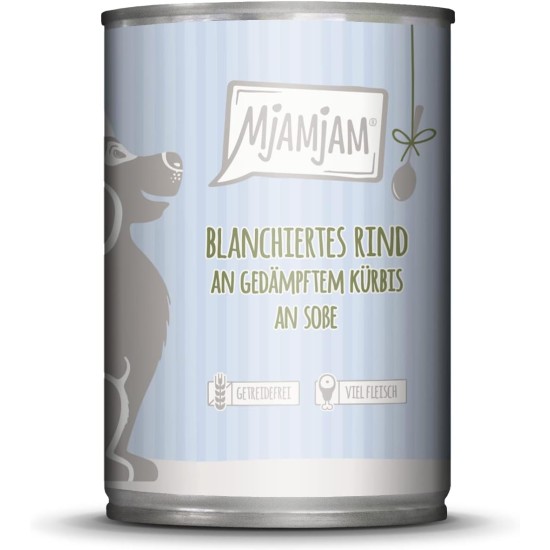 MjAMjAM - Premium Wet Food for Dogs - Pure Meat Enjoyment - Delicious Pure Horse, Pack of 6 (6 x 800 g), Grain-Free with Extra Meat MjAMjAM - Premium Wet Food for Dogs - Pure Meat Enjoyment - Delicious Pure Horse, Pack of 6 (6 x 800 g), Grain-Free with Extra Meat