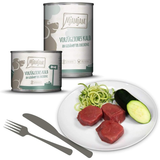 MjAMjAM - Premium Wet Food for Dogs - Pure Meat Enjoyment - Delicious Pure Horse, Pack of 6 (6 x 800 g), Grain-Free with Extra Meat MjAMjAM - Premium Wet Food for Dogs - Pure Meat Enjoyment - Delicious Pure Horse, Pack of 6 (6 x 800 g), Grain-Free with Extra Meat