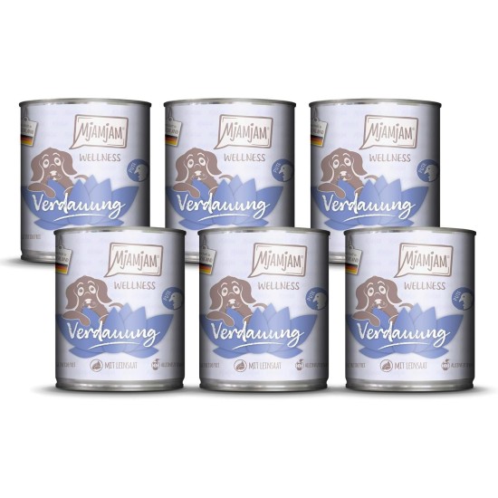 MjAMjAM - Premium Wet Food for Dogs - Wellness - Digestion - Turkey, Pack of 6 (6 x 200 g), Grain-Free MjAMjAM - Premium Wet Food for Dogs - Wellness - Digestion - Turkey, Pack of 6 (6 x 200 g), Grain-Free
